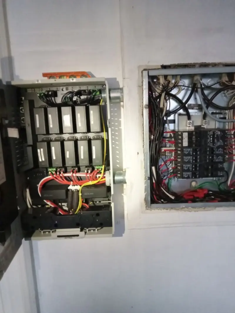 Electrical panel upgrade completed for Security Camera Wiring in Wahneta